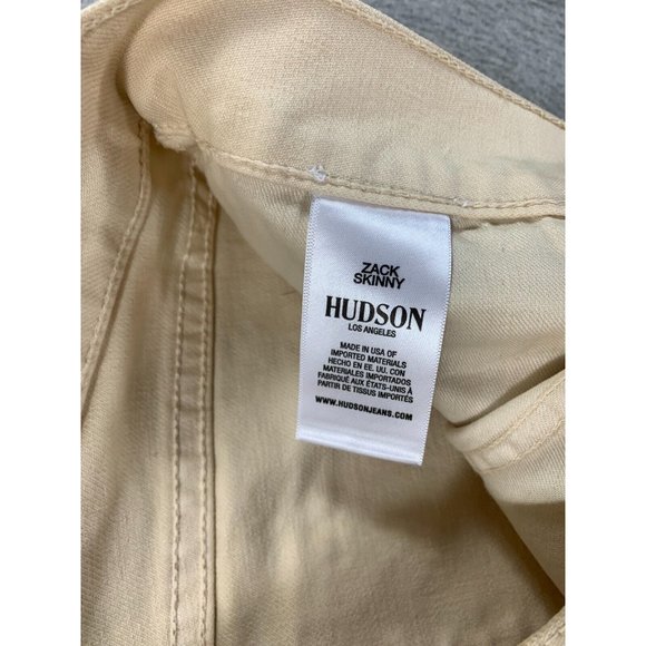 NWT Hudson ZACK Skinny Cotton Blend Painters Jeans (Men's‎ 31x31) Tan - Picture 6 of 16